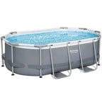 Bestway: Steel Pro MAX - 10 x 6'7 x 33, Grey Oval Above Ground Swimming Pool