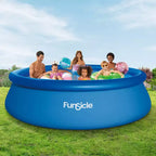 Piscine hors sol extérieure Funsicle QuickSet à anneau gonflable 3,6 m x 91 cm avec pompe