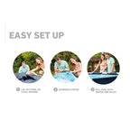 Piscine hors sol ronde Intex Metal Frame de 3,66 m x 76 cm pour jardin, avec pompe à cartouche filtrante de 2000 l/h, bleu marine