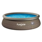 Funsicle 12' x 36 QuickSet Ring Top Above Ground Swimming Pool, Basketweave