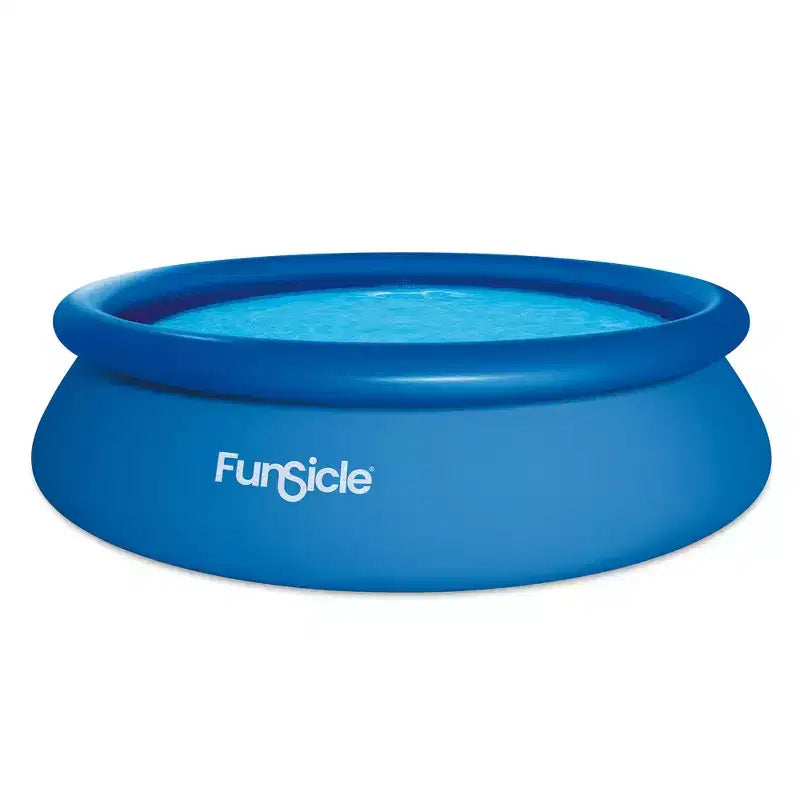 Funsicle 10' x 30 QuickSet Inflatable Ring Top Outdoor Above Ground Pool w/Pump