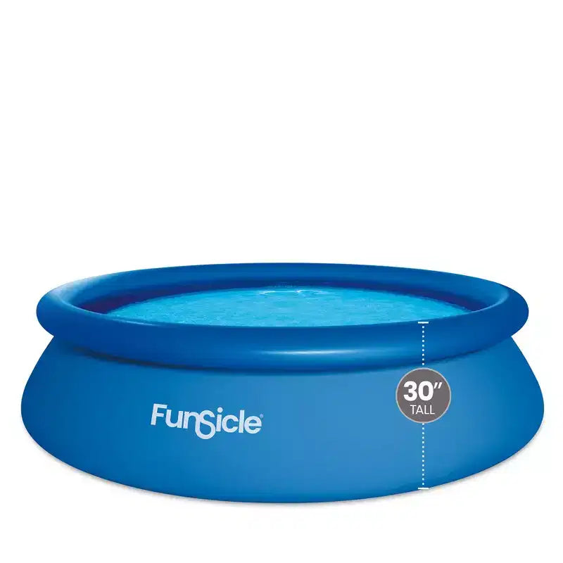 Piscine hors sol extérieure Funsicle QuickSet de 3,05 m x 76 cm avec anneau gonflable et pompe