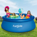 Funsicle Piscine hors sol ronde gonflable 2,4 m x 76 cm QuickSet avec pompe