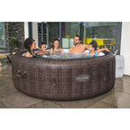Bestway SaluSpa St. Moritz AirJet, bain à remous gonflable avec 180 jets apaisants, marron