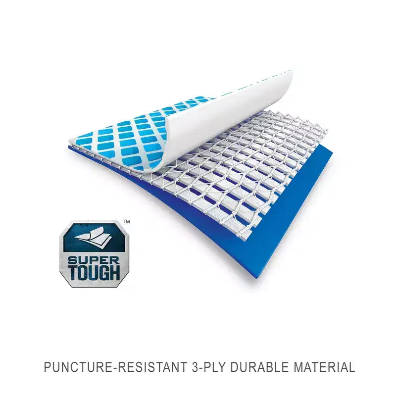 Piscine hors-sol rectangulaire Intex 14,75' x 86 x 33 avec cadre, pour jardin, avec vanne de contrôle de débit pour vidange rapide, bleue