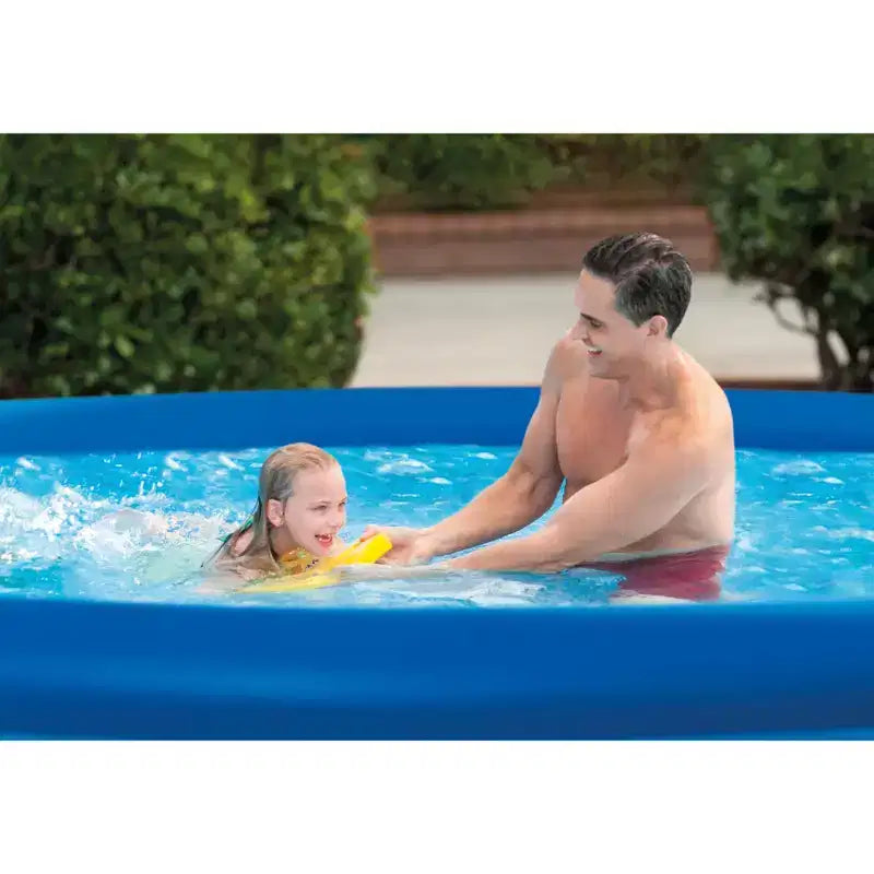 INTEX Piscine Gonflable Easy Set Comprend une Pompe à Filtre à Cartouche Matériau Résistant aux Crevaisons