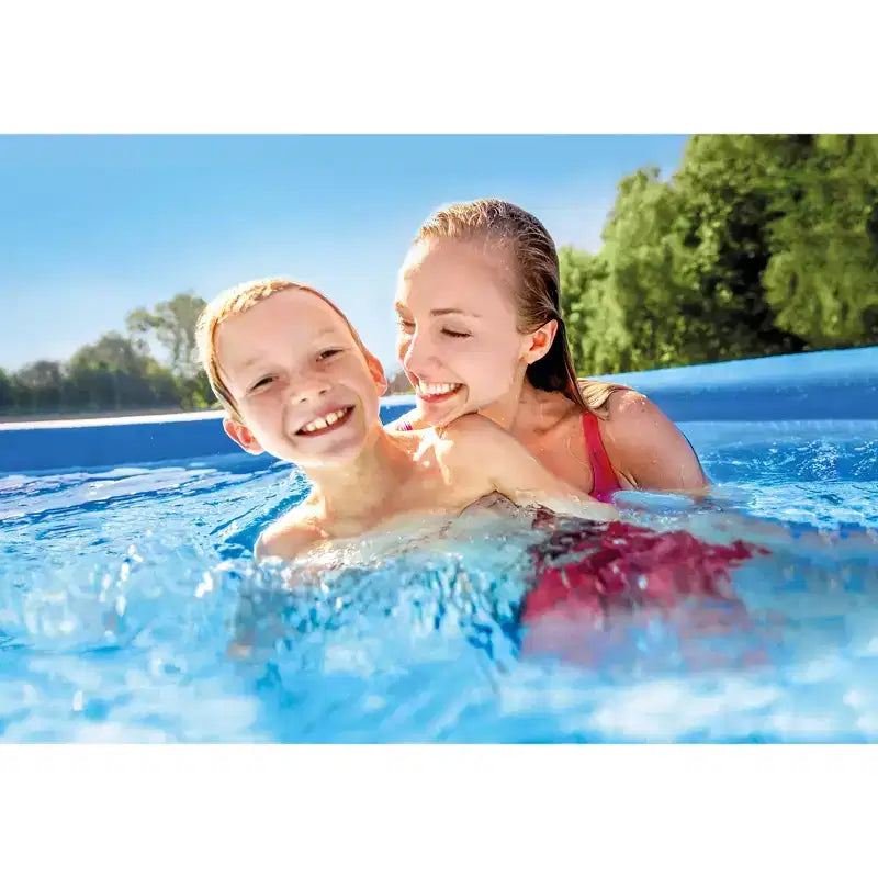 INTEX Piscine Gonflable Easy Set Comprend une Pompe à Filtre à Cartouche Matériau Résistant aux Crevaisons