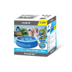 Piscine gonflable pour enfants JLeisure Avenli, de 2,44 m x 63,5 cm, pour 2 à 3 personnes, à montage rapide, pour jardin, bleue