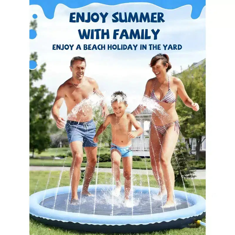 HeyGo 59 Coussin de jet d'eau antidérapant – Jouet aquatique épais pour enfants et chiens (bleu)