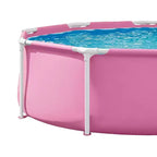 Piscine hors-sol à cadre métallique INTEX 3,05m x 76cm, Piscine seule - Rose