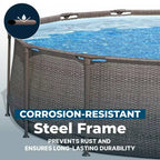 Piscine hors sol Bestway Power Steel 13' x 42 avec auvent
