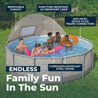 Piscine hors sol Bestway Power Steel 13' x 42 avec auvent