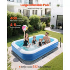 Piscine Gonflable Grande Piscine Gonflable pour Enfants Adultes Famille Robuste