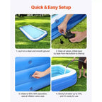 Piscine Gonflable Grande Piscine Gonflable pour Enfants Adultes Famille Robuste