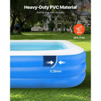 Piscine Gonflable Grande Piscine Gonflable pour Enfants Adultes Famille Robuste