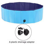 Piscine pliable Yaheetech pour animaux de compagnie, baignoire pour chiens, pour jardin et cour