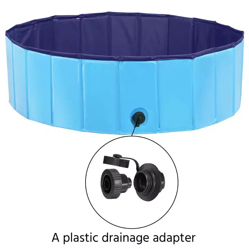 Piscine pliable Yaheetech pour animaux de compagnie, baignoire pour chiens, pour jardin et cour