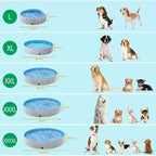 Piscine pliable Yaheetech pour animaux de compagnie, baignoire pour chiens, pour jardin et cour