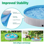 Piscine pliable Yaheetech pour animaux de compagnie, baignoire pour chiens, pour jardin et cour