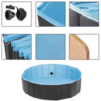 Piscine pliable Yaheetech pour animaux de compagnie, baignoire pour chiens, pour jardin et cour
