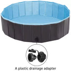 Piscine pliable Yaheetech pour animaux de compagnie, baignoire pour chiens, pour jardin et cour
