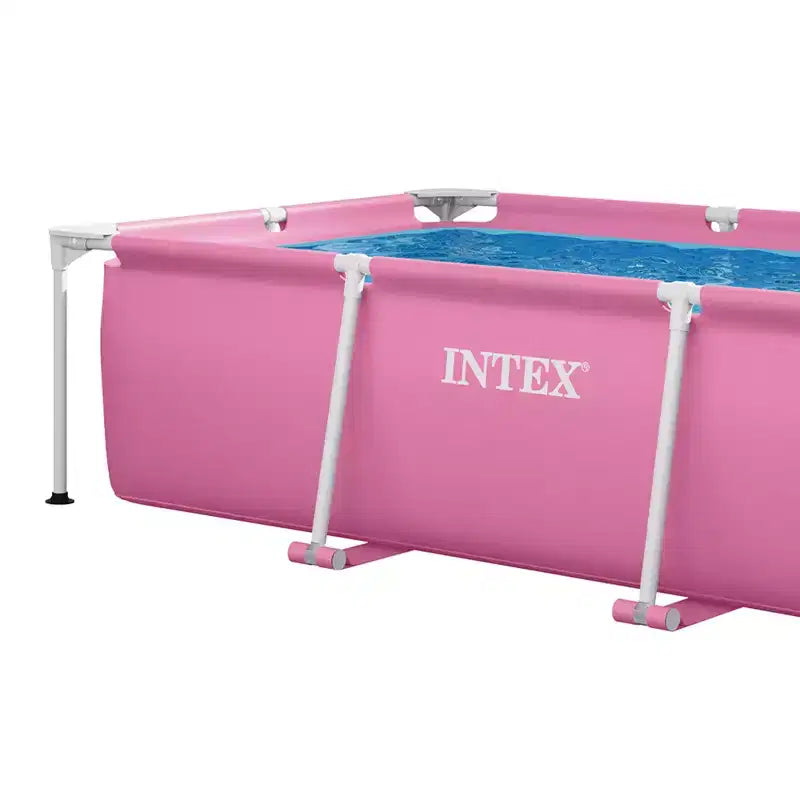 Piscine hors sol INTEX pour jardin, rose