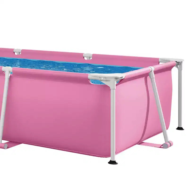 Piscine hors sol INTEX pour jardin, rose