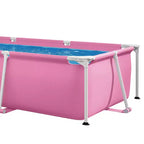 Piscine hors sol INTEX pour jardin, rose