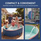 NAYSAYE Piscine Pliable Non Gonflable Coque en PVC Portable Piscine pour Enfants et Adultes, Piscine pour Chien pour Jardin Extérieur Facile à Installer
