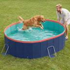 NAYSAYE Piscine Pliable Non Gonflable Coque en PVC Portable Piscine pour Enfants et Adultes, Piscine pour Chien pour Jardin Extérieur Facile à Installer