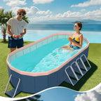 NAYSAYE Piscine Pliable Non Gonflable Coque en PVC Portable Piscine pour Enfants et Adultes, Piscine pour Chien pour Jardin Extérieur Facile à Installer