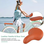 NAYSAYE Bicicletta da donna Beach Cruiser con cestino anteriore e telaio robusto per un comodo pendolarismo urbano all'aperto, verde, 63.98*24.53*38.82