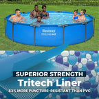 Piscine hors sol Bestway Steel Pro MAX 3,66 m x 76 cm avec cadre en métal, bleue, PISCINE SEULE
