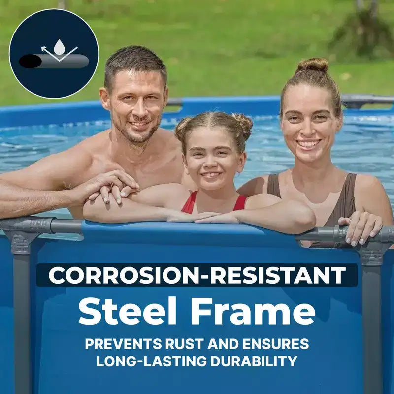 Piscine hors sol Bestway Steel Pro MAX 3,66 m x 76 cm avec cadre en métal, bleue, PISCINE SEULE