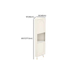 Élégant meuble d'angle en bois blanc avec étagères ouvertes
