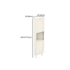 Élégant meuble d'angle en bois blanc avec étagères ouvertes