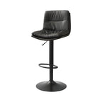 Tabouret de bar pivotant et réglable en cuir moderne