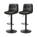 Tabouret de bar pivotant et réglable en cuir moderne