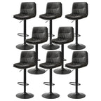 Tabouret de bar pivotant et réglable en cuir moderne