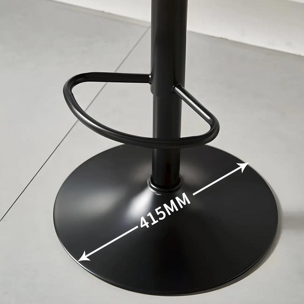 Tabouret de bar pivotant et réglable en cuir moderne