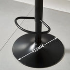 Tabouret de bar pivotant et réglable en cuir moderne