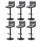 Tabouret de bar pivotant et réglable en cuir moderne