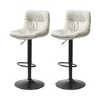 Tabouret de bar pivotant et réglable en cuir moderne