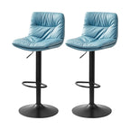 Tabouret de bar pivotant et réglable en cuir moderne