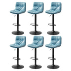 Tabouret de bar pivotant et réglable en cuir moderne