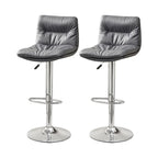Tabouret de bar pivotant et réglable en cuir moderne