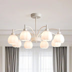 Lustre moderne à 6 lumières en forme de fleur pour salon