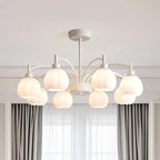 Lustre moderne à 6 lumières en forme de fleur pour salon