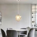 Suspension en cristal cubique irrégulier pour décoration intérieure moderne