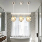 Suspension en cristal cubique irrégulier pour décoration intérieure moderne